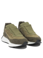 ALEXANDER MCQUEEN baskets en cuir homme vertes – Image 2