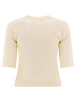SANDBEIGE t-shirt en coton femme blanc – Image 2