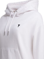 AMI PARIS sweat à capuche en coton femme blanc – Image 4
