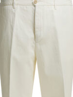 BRIGLIA 1949 pantalon en coton et lin homme blanc – Image 3