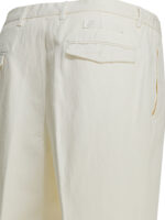 BRIGLIA 1949 pantalon en coton et lin homme blanc – Image 4