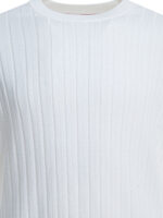 BRUNELLO CUCINELLI pull en coton homme blanc – Image 3