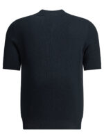 BRUNELLO CUCINELLI polo en lin et coton en maille homme bleu – Image 2