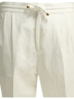 BRUNELLO CUCINELLI pantalon en lin et coton homme blanc – Image 3