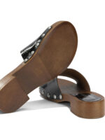 COPENHAGEN sandales en cuir femme noires – Image 5