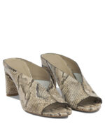 DEL CARLO chaussures à talons en cuir femme beiges – Image 2