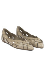 DEL CARLO ballerines en cuir femme beige – Image 2
