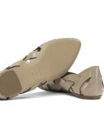 DEL CARLO ballerines en cuir femme beige – Image 5