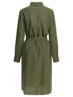 POLO RALPH LAUREN robe chemise en coton et lin femme verte – Image 2