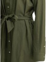 POLO RALPH LAUREN robe chemise en coton et lin femme verte – Image 4