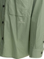 STONE ISLAND chemise en coton homme verte – Image 4