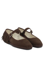 TOUJOURS ballerines en suède femme marron – Image 2