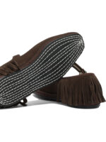 TOUJOURS ballerines en suède femme marron – Image 5