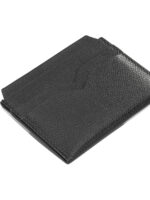 VALEXTRA porte-cartes "4 CC" en cuir homme noir – Image 4