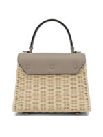 VALEXTRA sac à main Small en cuir femme beige – Image 3
