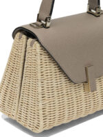 VALEXTRA sac à main Small en cuir femme beige – Image 4