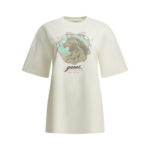 GANNI t-shirt  en coton femme blanc
