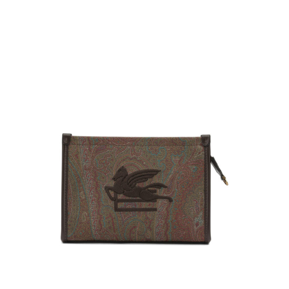 Sans titre (1000 x 1000 px) - 2026-07-05T164934.177 ETRO sac à épaule en tissu jacquard femme marron – Image 1