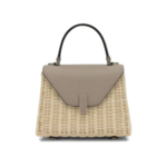 VALEXTRA sac à main Small en cuir femme beige