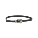 GOLDEN GOOSE ceinture en cuir femme noire