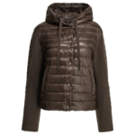 HERNO doudoune courte en nylon femme marron