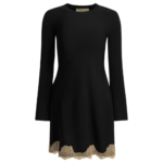 VALENTINO robe courte en viscose femme noire