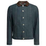 BRUNELLO CUCINELLI veste en jean homme bleue