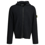STONE ISLAND pull en coton homme noir
