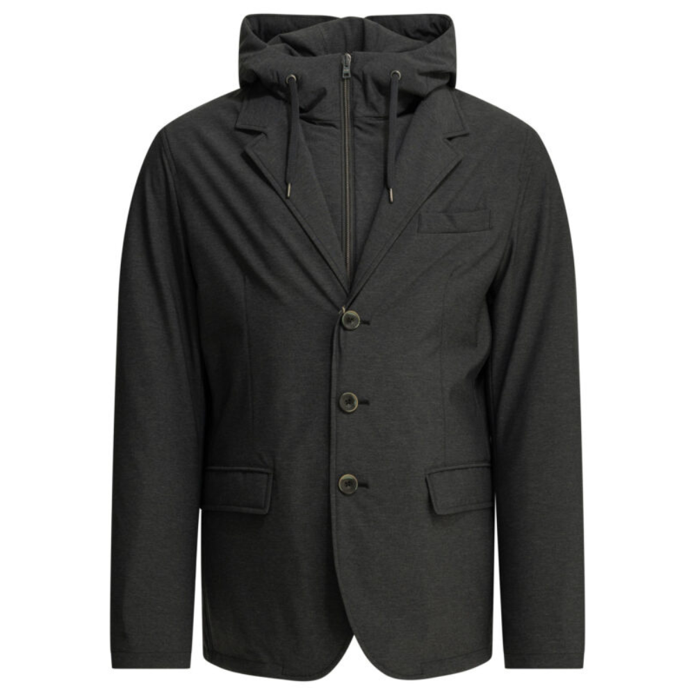 Sans titre (1000 x 1000 px) - 2026-07-05T205106.310 HERNO blazer en nylon stretch homme gris – Image 1