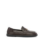 POMME D'OR mocassins en cuir femme marron
