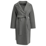 MAX MARA S manteau en pure laine femme gris