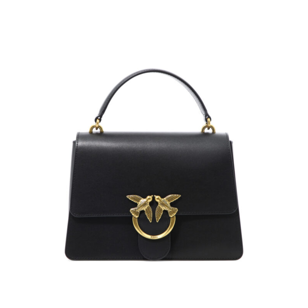 Sans titre (1000 x 1000 px) - 2026-07-07T201015.952 PINKO sac à main en cuir femme noir – Image 1