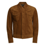 TOM FORD veste en suède homme rouge