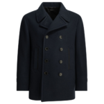 TOM FORD manteau court en laine homme bleu