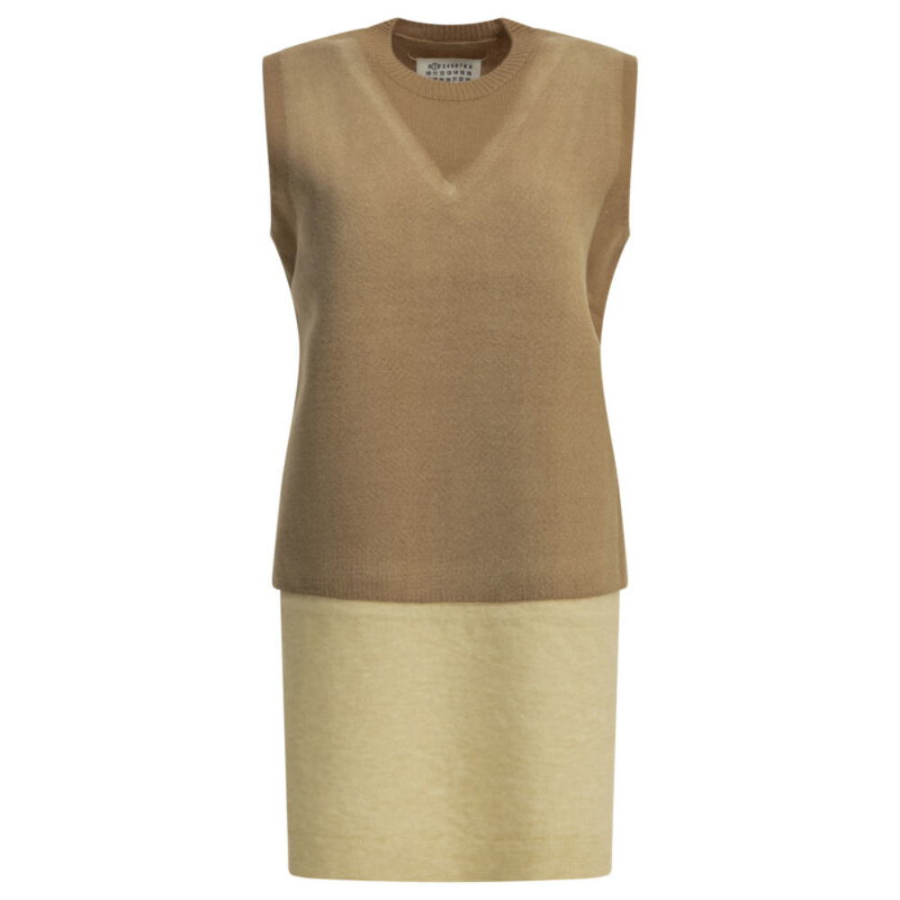 Sans titre (1000 x 1000 px) - 2026-07-07T213039.059 MAISON MARGIELA gilet sans manches en laine femme beige – Image 1