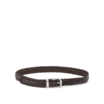 OFFICINE CREATIVE ceinture en cuir tressé homme marron