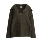 KHAITE veste en laine femme verte