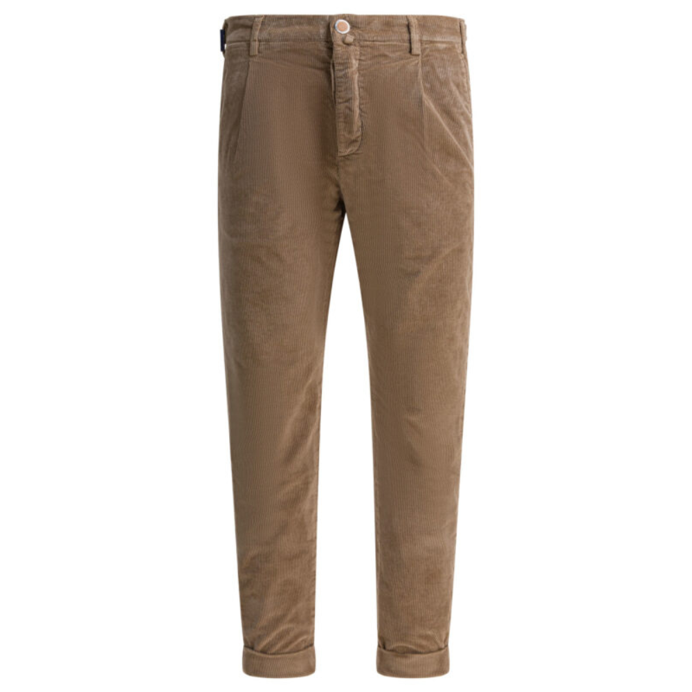 Sans titre (1000 x 1000 px) - 2026-07-09T191853.784 JACOB COHEN pantalon en coton homme marron – Image 1