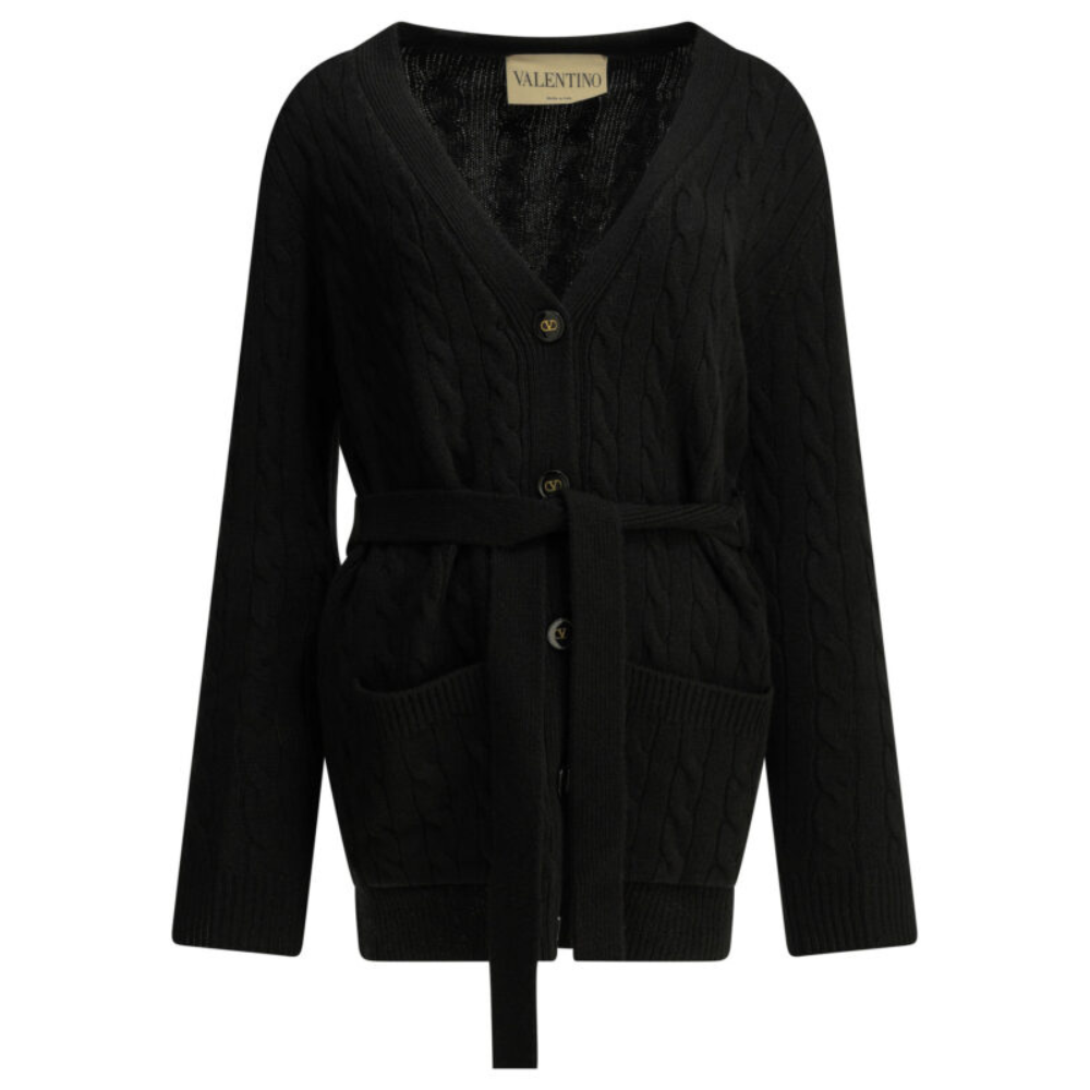 Sans titre (1000 x 1000 px) - 2026-07-09T211527.770 VALENTINO cardigan en cachemire femme noir – Image 1