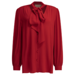 VALENTINO chemisier en soie femme rouge