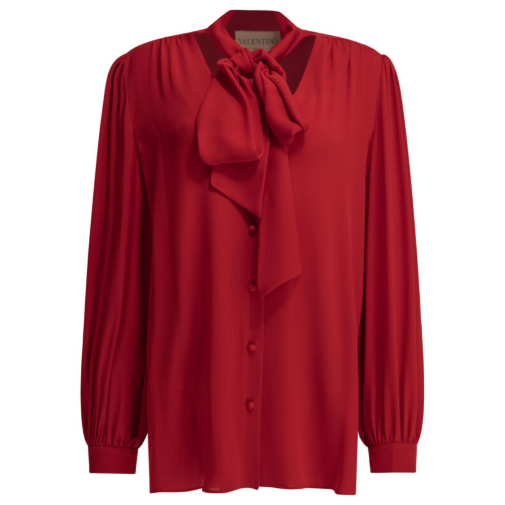 Sans titre (1000 x 1000 px) - 2026-07-09T212014.119 VALENTINO chemisier en soie femme rouge – Image 1