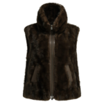 PINKO veste sans manches en polyester femme marron