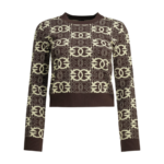 PINKO pull femme marron en viscose