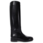 MARETTO bottes en cuir femme noires