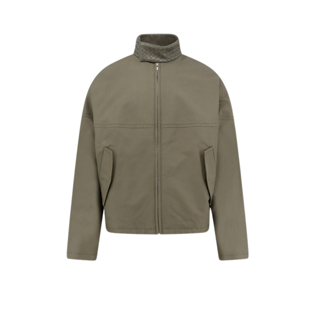 Sans titre (1000 x 1000 px) - 2026-07-14T195912.098 BOTTEGA VENETA veste en coton en cuir homme verte – Image 1