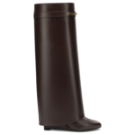 GIVENCHY bottes en cuir femme marron