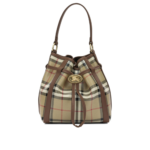 BURBERRY sac à main en toile de coton femme beige
