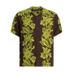 SUN SURF chemise en rayonne homme verte