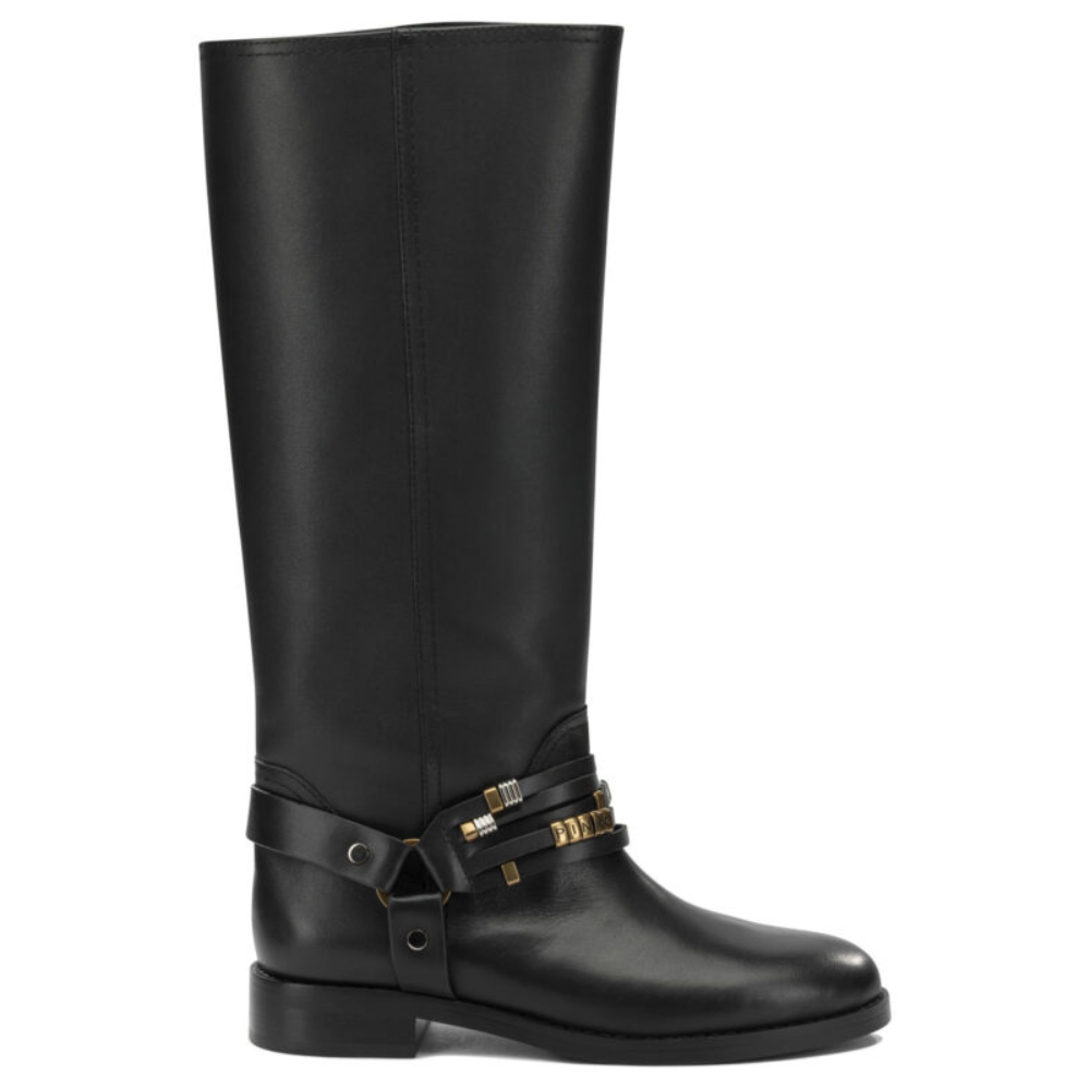 Sans titre (1000 x 1000 px) - 2026-07-17T181347.353 PINKO bottes en cuir femme noires – Image 1