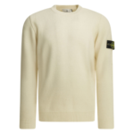 STONE ISLAND pull en laine homme blanc